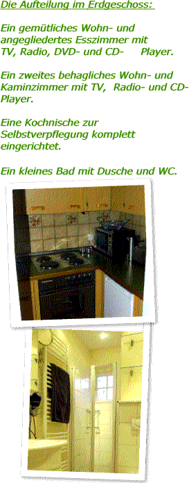 Die Aufteilung im Erdgeschoss:
